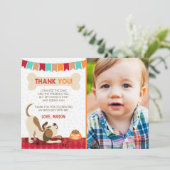 Welpe Hund danke Ihnen Card Paw-Ty Paw Krawatte Bo (Stehend Vorderseite)