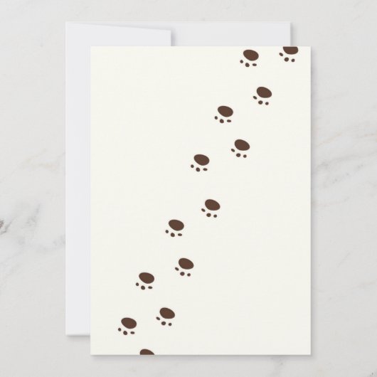 Welpe Hund Geburtstag Pawty Geburtstag Einladung (Rückseite)