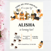 Welpe Hund Geburtstag Pawty Geburtstag Einladung