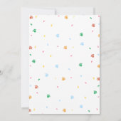 Welpe Hund Geburtstagsparty Danke Karte (Rückseite)