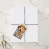 Welpe Hund Geburtstagsparty Personalisiertes Tier  Geschenkanhänger (Mit Garn)
