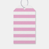 Welpe Hund Geburtstagsparty Pink Gefallen Geschenkanhänger (Rückseite)