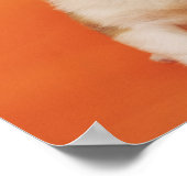 Welpe Hund ich bin ganz Ohr, Niedlich Meme Poster (Ecke)