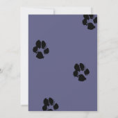 Welpe Hund Lasse Pawty Geburtstagsparty Einladung (Rückseite)