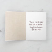 Welpe Hund mit Blume denken Sie an Sie Karte (Innenseite)