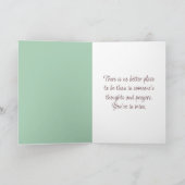 Welpe Hund mit Blume denken Sie an Sie Karte (Innenseite)