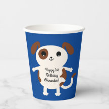 Welpe Hund Niedliche Geburtstag Party Kinder