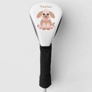 Welpe Hund Niedlicher Cartoon Personalisierte Past Golf Headcover