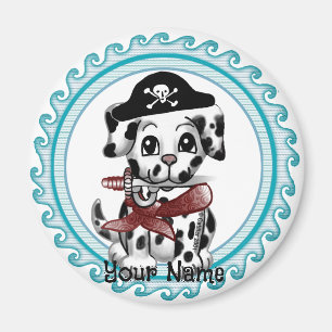 Welpe Hund Pirate Magnet