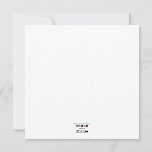 Welpe-Hund-Weihnachtsmannmütze Feiertagskarte (Rückseite)