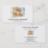 *~* Welpe Hund Züchter Tagespflege Walker Visitenkarte (Vorne/Hinten)