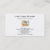 *~* Welpe Hund Züchter Tagespflege Walker Visitenkarte (Rückseite)