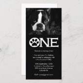 Welpe Hunde 1. Geburtstag Fotokarte (Vorne/Hinten)