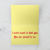 Welpe Hunde Augen Whimsisches Abstraktes Blütenora Karte (Innenseite)