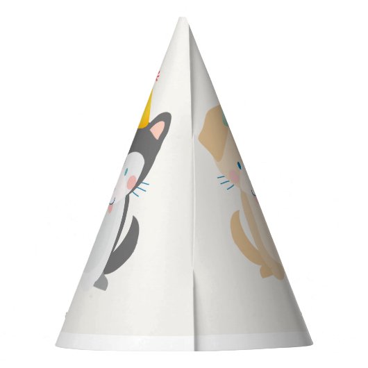 Welpe Hunde Geburtstagsfeiererhut Partyhütchen (Rückseite)