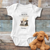 Welpe Hunde Schwänze Rhyme Baby Boy Personalisiert Baby Strampler