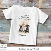 Welpe Hunde Schwänze Rhyme Baby Boy Personalisiert Baby T-shirt