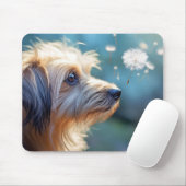 Welpe Hunde Tier Transittier Friedlich Mousepad (Mit Mouse)