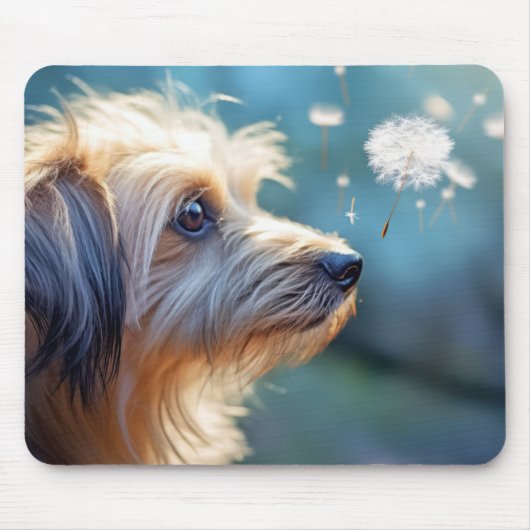 Welpe Hunde Tier Transittier Friedlich Mousepad (Vorne)