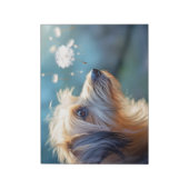 Welpe Hunde Tier Transittier Friedlich Notizblock (Rotiert)