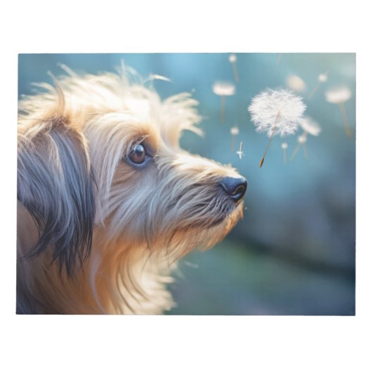 Welpe Hunde Tier Transittier Friedlich Notizblock (Vorderseite)