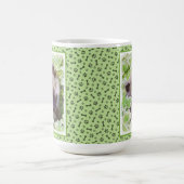 Welpe im Garten Malerei Original Kunst Kaffeetasse (Mittel)