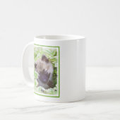 Welpe im Garten Malerei Original Kunst Kaffeetasse (Vorderseite Links)
