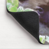 Welpe im Garten Malerei Original Kunst Mousepad (Ecke)