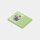 Welpe im Garten Malerei Original Kunst Post-it Klebezettel (angewinkelt)