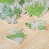 Welpe im Garten Malerei Original Kunst Puzzle (Seite)