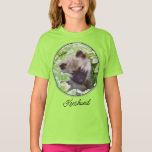 Welpe im Garten Malerei Original Kunst T-Shirt