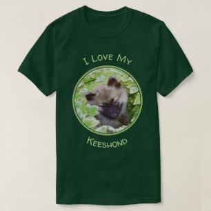 Welpe im Garten Malerei Original Kunst T-Shirt