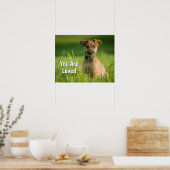 Welpe im Gras Poster (Küche)