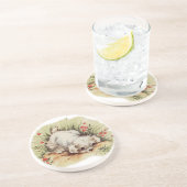 Welpe im Gras Untersetzer (Seite)