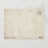 Welpe im Herbst Postkarte (Rückseite)