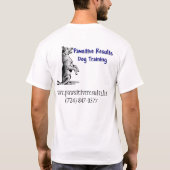 Welpe im Training. Entschuldigen Sie uns bitte! T-Shirt (Rückseite)