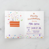 Welpe im Wasserfarben zum Geburtstag Karte (Innenseite)