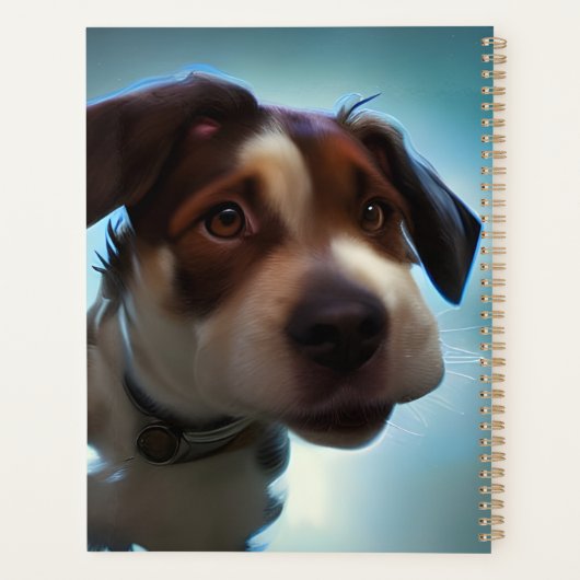 Welpe im Weltraum Planer (Rückseite)