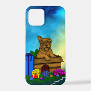 Welpe in A Box , frohe Weihnachten iPhone 12 Pro Hülle