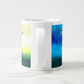 Welpe in A Box , frohe Weihnachten Jumbo-Tasse (Rückseite)