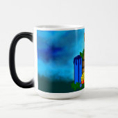 Welpe in A Box , frohe Weihnachten Verwandlungstasse (Links)