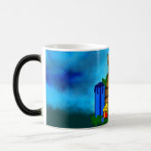 Welpe in A Box , frohe Weihnachten Verwandlungstasse (Links)