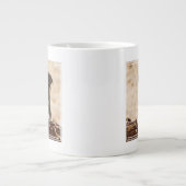Welpe in Basket Jumbo-Tasse (Vorderseite)