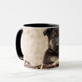 Welpe in Basket Tasse (Vorderseite Links)