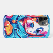 Welpe in Blue Coat Design Case-Mate iPhone Hülle (Rückseite (Horizontal))