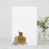 Welpe in einer Box Briefpapier (Stehend Vorderseite)