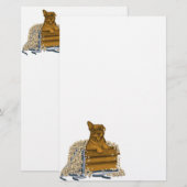 Welpe in einer Box Briefpapier (Vorne/Hinten)
