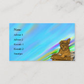 Welpe in einer Box Visitenkarte (Vorderseite)