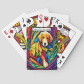 Welpe in einer Regenbogenwelt Monogram Kids Match  Spielkarten (Rückseite)