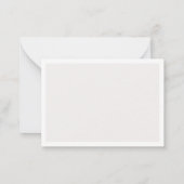 Welpe in Jeans Art Monogram Personalisiert Note Ca Mitteilungskarte (Rückseite)